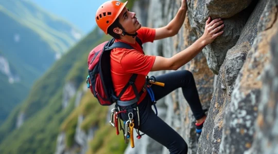 escalade sur roche