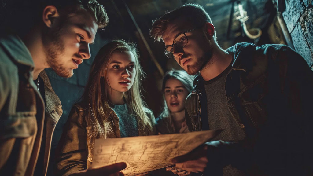 Cadenas à code vintage et indices mystérieux dans un escape game bordelais