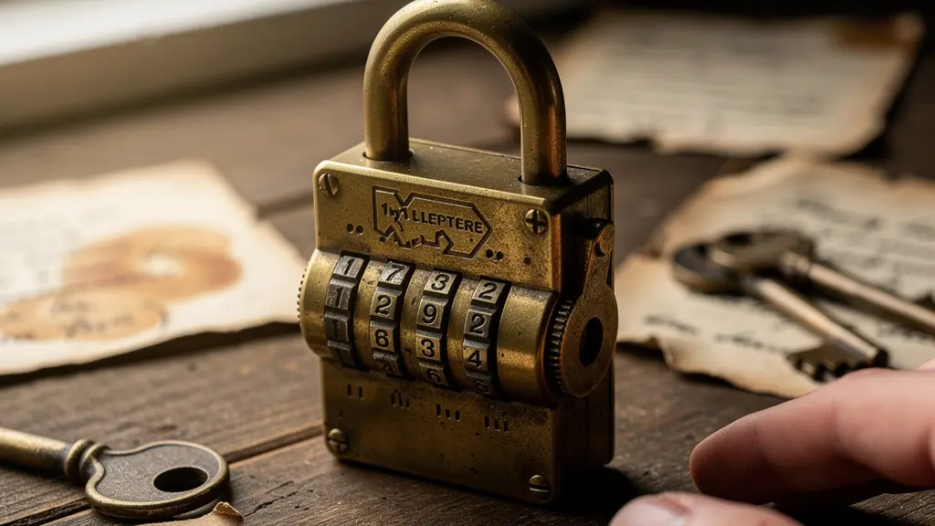 Cadenas à code vintage et indices mystérieux dans un escape game bordelais
